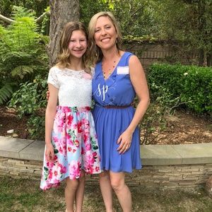 Xtraordinary Girls 12 Glitter Lace Floral Dress